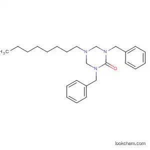 Molecular Structure of 143565-22-4 (1,3,5-Triazin-2(1H)-one, tetrahydro-5-octyl-1,3-bis(phenylmethyl)-)