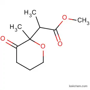 Molecular Structure of 143704-07-8 (2H-Pyran-2-propanoic acid, tetrahydro-2-methyl-3-oxo-, methyl ester,
(S)-)