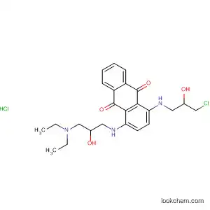 9,10-Anthracenedione,
1-[(3-chloro-2-hydroxypropyl)amino]-4-[[3-(diethylamino)-2-hydroxyprop
yl]amino]-, monohydrochloride
