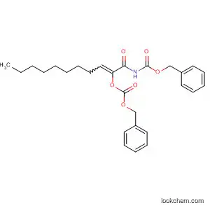 Molecular Structure of 144219-99-8 (Carbonic acid, 1-[[[(phenylmethoxy)carbonyl]amino]carbonyl]-1-decenyl
phenylmethyl ester)