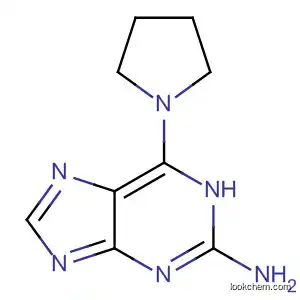Molecular Structure of 18202-53-4 (6-(pyrrolidin-1-yl)-9H-purin-2-aMine)