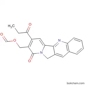 Molecular Structure of 54318-62-6 (Indolizino[1,2-b]quinolin-9(11H)-one,
8-[(formyloxy)methyl]-7-(1-oxopropyl)-)