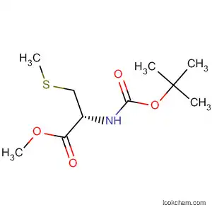 Molecular Structure of 82835-08-3 (L-Cysteine, N-[(1,1-dimethylethoxy)carbonyl]-S-methyl-, methyl ester)