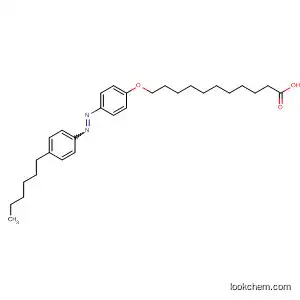 Molecular Structure of 115271-05-1 (Undecanoic acid, 11-[4-[(4-hexylphenyl)azo]phenoxy]-)