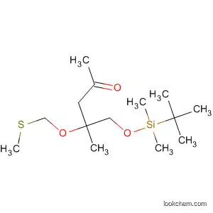 Molecular Structure of 117783-93-4 (2-Pentanone,
5-[[(1,1-dimethylethyl)dimethylsilyl]oxy]-4-methyl-4-[(methylthio)methoxy]
-)