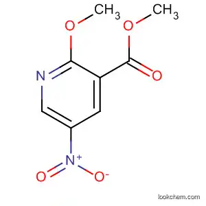 Molecular Structure of 122433-50-5 (Methyl 2-Methoxy-5-nitronicotinic acid)