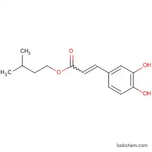 Molecular Structure of 152368-04-2 (2-Propenoic acid, 3-(3,4-dihydroxyphenyl)-, 3-methylbutyl ester)