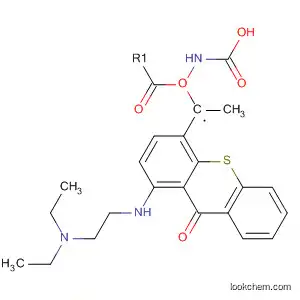 Carbamic acid, ((1-((2-(diethylamino)ethyl)amino)-9-oxo-9H-thioxanthen-4-yl)methyl)-, methyl ester