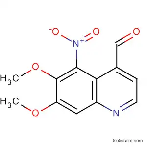 4-Quinolinecarboxaldehyde, 6,7-dimethoxy-5-nitro-