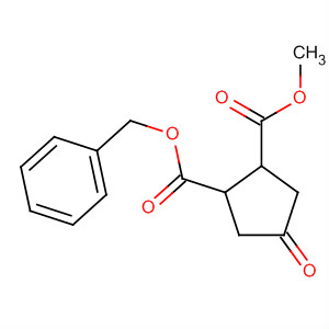 1,2-Cyclopentanedicarboxylic acid, 4-oxo-, methyl phenylmethyl ester, cis-