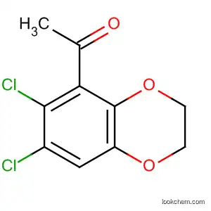 Molecular Structure of 166816-11-1 (1-(6,7-DICHLORO-2,3-DIHYDRO-1,4-BENZODIOXIN-5-YL)-1-ETHANONE)