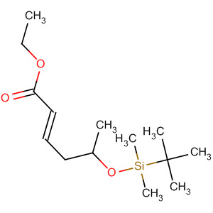 Molecular Structure of 166941-44-2 (2-Hexenoic acid, 5-[[(1,1-dimethylethyl)dimethylsilyl]oxy]-, ethyl ester,
(2E,5S)-)