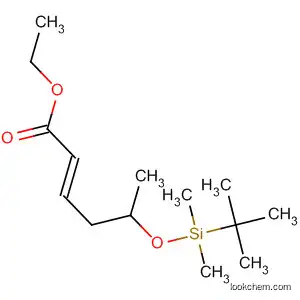 2-Hexenoic acid, 5-[[(1,1-dimethylethyl)dimethylsilyl]oxy]-, ethyl ester,
(2E,5S)-