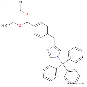 Molecular Structure of 169503-43-9 (1H-Imidazole, 4-[[4-(diethoxymethyl)phenyl]methyl]-1-(triphenylmethyl)-)