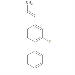 Molecular Structure of 172748-54-8 (1,1'-Biphenyl, 2-fluoro-4-(1-propenyl)-, (E)-)
