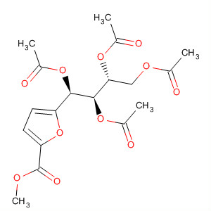 2-Furancarboxylic acid, 5-[(1S,2R,3R)-1,2,3,4-tetrakis(acetyloxy)butyl]-, methyl ester