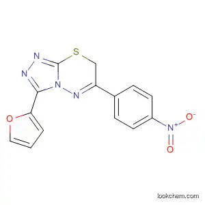 Molecular Structure of 183536-55-2 (3-(2-furyl)-6-{4-nitrophenyl}-7H-[1,2,4]triazolo[3,4-b][1,3,4]thiadiazine)