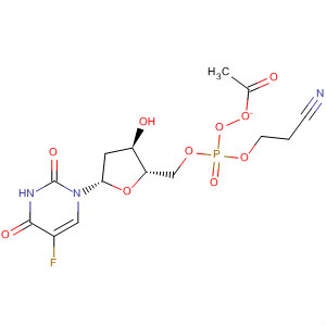 5'-Uridylic acid, 2'-deoxy-5-fluoro-, mono(2-cyanoethyl) ester, 3'-acetate