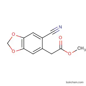 Molecular Structure of 184042-03-3 (Methyl 2-(6-cyano-2H-1,3-benzodioxol-5-yl)acetate)