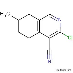 Molecular Structure of 184648-02-0 (4-Isoquinolinecarbonitrile, 3-chloro-5,6,7,8-tetrahydro-7-methyl-)