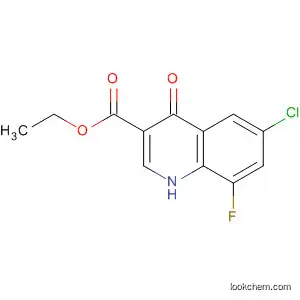 Molecular Structure of 185011-84-1 (3-Quinolinecarboxylic acid, 6-chloro-8-fluoro-1,4-dihydro-4-oxo-, ethyl
ester)