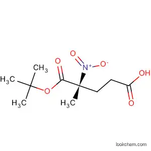 Molecular Structure of 185054-66-4 (Pentanedioic acid, 2-methyl-2-nitro-, 1-(1,1-dimethylethyl) ester, (R)-)