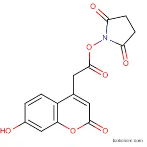 Molecular Structure of 185102-64-1 (N-SUCCINIMIDYL 7-HYDROXY-4-COUMARINYL-AC)