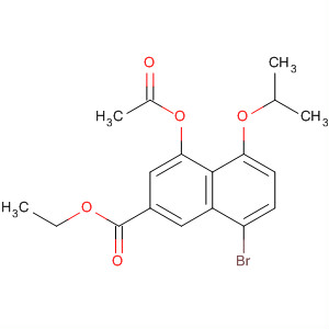 2-Naphthalenecarboxylic acid, 4-(acetyloxy)-8-bromo-5-(1-methylethoxy)-, ethyl ester