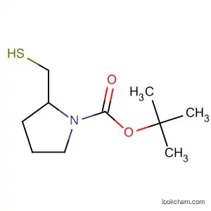 Molecular Structure of 188625-66-3 ((S)-2-MercaptoMethyl-pyrrolidine-1-carboxylic acid tert-butyl ester)