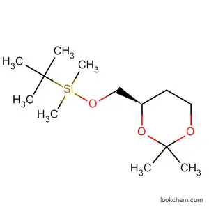 Molecular Structure of 188635-32-7 (Silane,
[(2,2-dimethyl-1,3-dioxan-4-yl)methoxy](1,1-dimethylethyl)dimethyl-, (R)-)