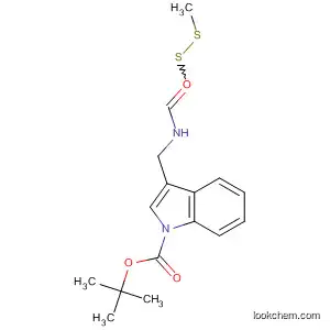 Molecular Structure of 188988-50-3 (1H-Indole-1-carboxylic acid,
3-[[[(methylthio)thioxomethyl]amino]methyl]-, 1,1-dimethylethyl ester)