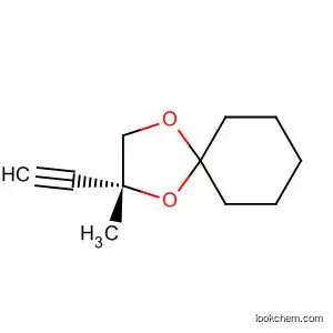 Molecular Structure of 189276-50-4 (1,4-Dioxaspiro[4.5]decane, 2-ethynyl-2-methyl-, (R)-)