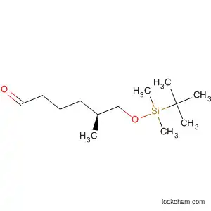Molecular Structure of 190369-75-6 (Hexanal, 6-[[(1,1-dimethylethyl)dimethylsilyl]oxy]-5-methyl-, (5S)-)
