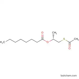 Molecular Structure of 192768-01-7 (Octanoic acid, 1-[(acetylthio)methyl]-1,2-ethanediyl ester, (R)-)