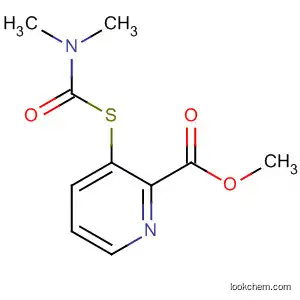 Molecular Structure of 117569-92-3 (2-Pyridinecarboxylic acid, 3-[[(dimethylamino)carbonyl]thio]-, methyl
ester)