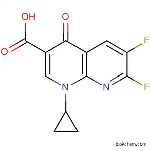 1,8-Naphthyridine-3-carboxylic acid,
1-cyclopropyl-6,7-difluoro-1,4-dihydro-4-oxo-