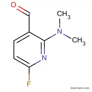 Molecular Structure of 193481-62-8 (2-(dimethylamino)-6-fluoronicotinaldehyde)