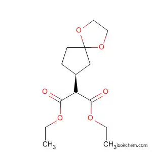 Molecular Structure of 193530-88-0 (Propanedioic acid, 1,4-dioxaspiro[4.4]non-7-yl-, diethyl ester, (S)-)