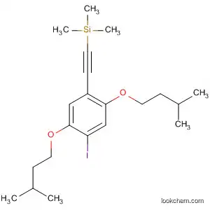 Molecular Structure of 194015-13-9 (Silane, [[4-iodo-2,5-bis(3-methylbutoxy)phenyl]ethynyl]trimethyl-)