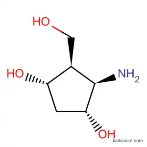 Molecular Structure of 199167-65-2 (1,3-Cyclopentanediol,4-amino-5-(hydroxymethyl)-,(1S,3R,4R,5R)-(9CI))