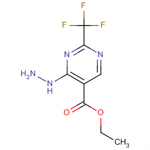5-Pyrimidinecarboxylic acid, 4-hydrazino-2-(trifluoromethyl)-, ethyl ester