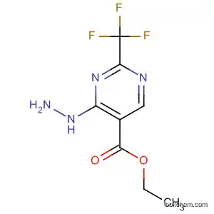 Molecular Structure of 2924-82-5 (ETHYL 4-HYDRAZINO-2-(TRIFLUOROMETHYL)PYRIMIDINE-5-CARBOXYLATE)