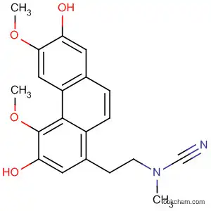 Molecular Structure of 29268-51-7 (Cyanamide,
[2-(3,7-dihydroxy-4,6-dimethoxy-1-phenanthrenyl)ethyl]methyl-)