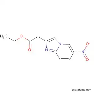Molecular Structure of 59128-07-3 (Imidazo[1,2-a]pyridine-2-acetic acid, 6-nitro-, ethyl ester)
