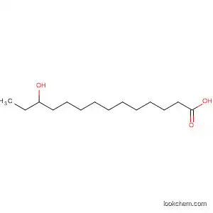 Molecular Structure of 82177-86-4 (Tetradecanoic acid, 12-hydroxy-)
