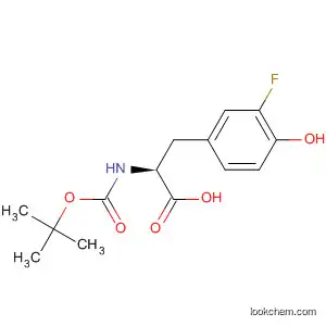 Molecular Structure of 221077-78-7 (BOC-3-FLUORO-DL-TYROSINE)