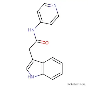 Molecular Structure of 221637-01-0 (N-(pyridin-4-yl)-(indol-3-yl)acetamide)