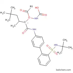 Molecular Structure of 309262-83-7 (Carbamic acid,
[(1S)-1-[[[2'-[[(1,1-dimethylethyl)amino]sulfonyl][1,1'-biphenyl]-4-yl]amino
]carbonyl]-2-methylpropyl]-, 1,1-dimethylethyl ester)