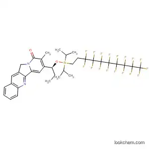 Indolizino[1,2-b]quinolin-9(11H)-one,
7-[(1S)-1-[[(3,3,4,4,5,5,6,6,7,7,8,8,9,9,10,10,10-heptadecafluorodecyl)
bis(1-methylethyl)silyl]oxy]propyl]-8-methyl-