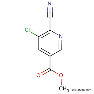 Molecular Structure of 398457-04-0 (Methyl 5-chloro-6-cyanonicotinate)
